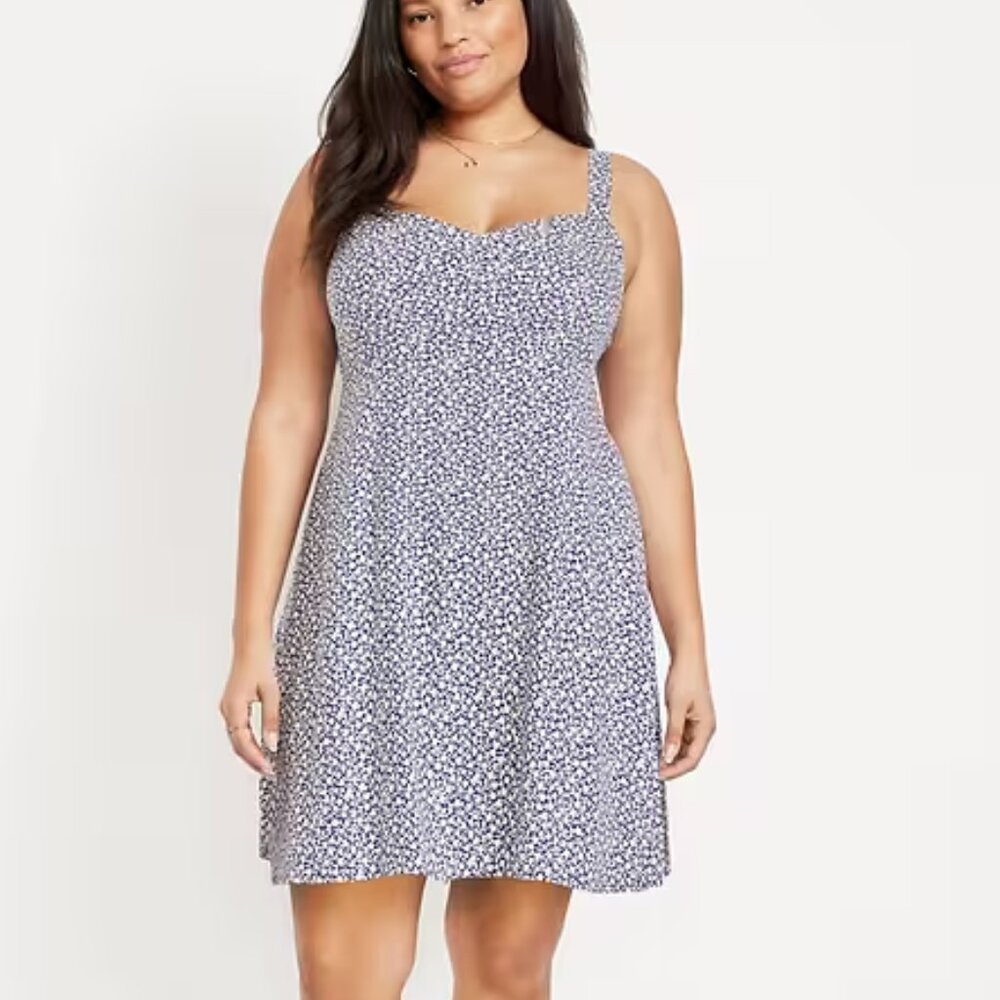 NWT Old Navy Fit & Flare Crepe Mini Dress